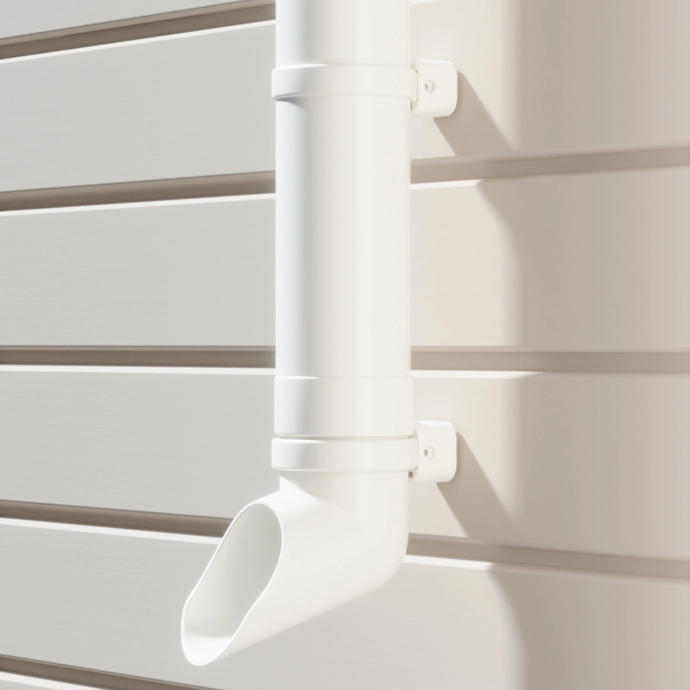 Колено сливное 85 мм пломбир RAL 9003 Дёке PREMIUM