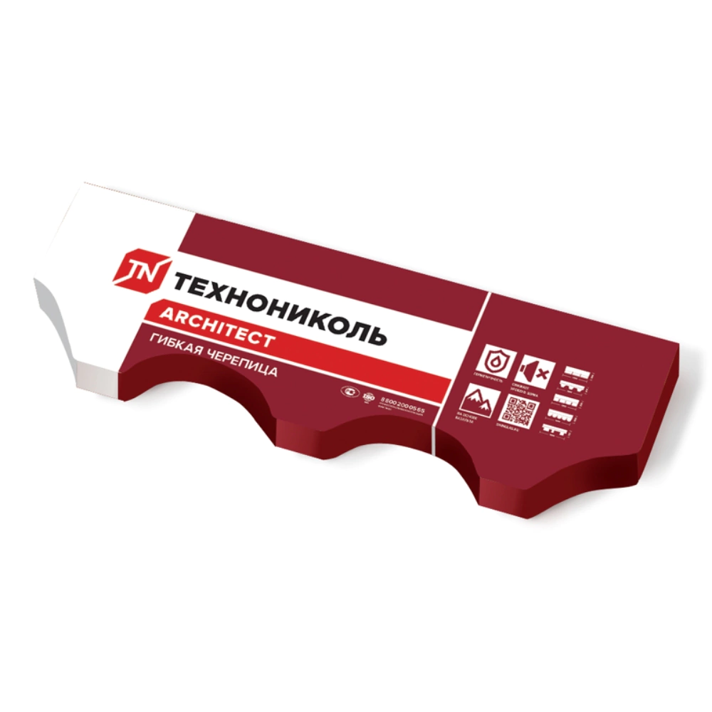 Гибкая черепица ТЕХНОНИКОЛЬ SHINGLAS Финская Соната серая 3 м2