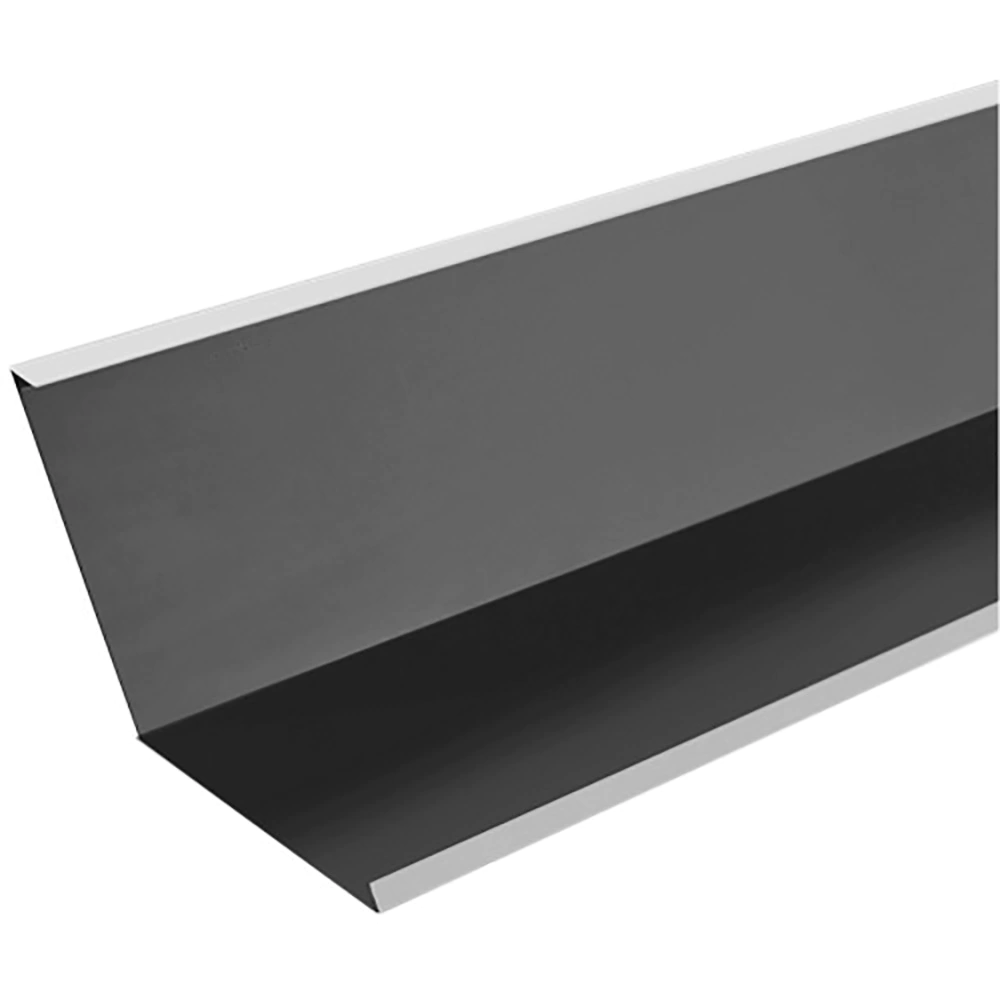 Ендова нижняя 190x190x2000 мм 0,45 мм графит RAL 7024