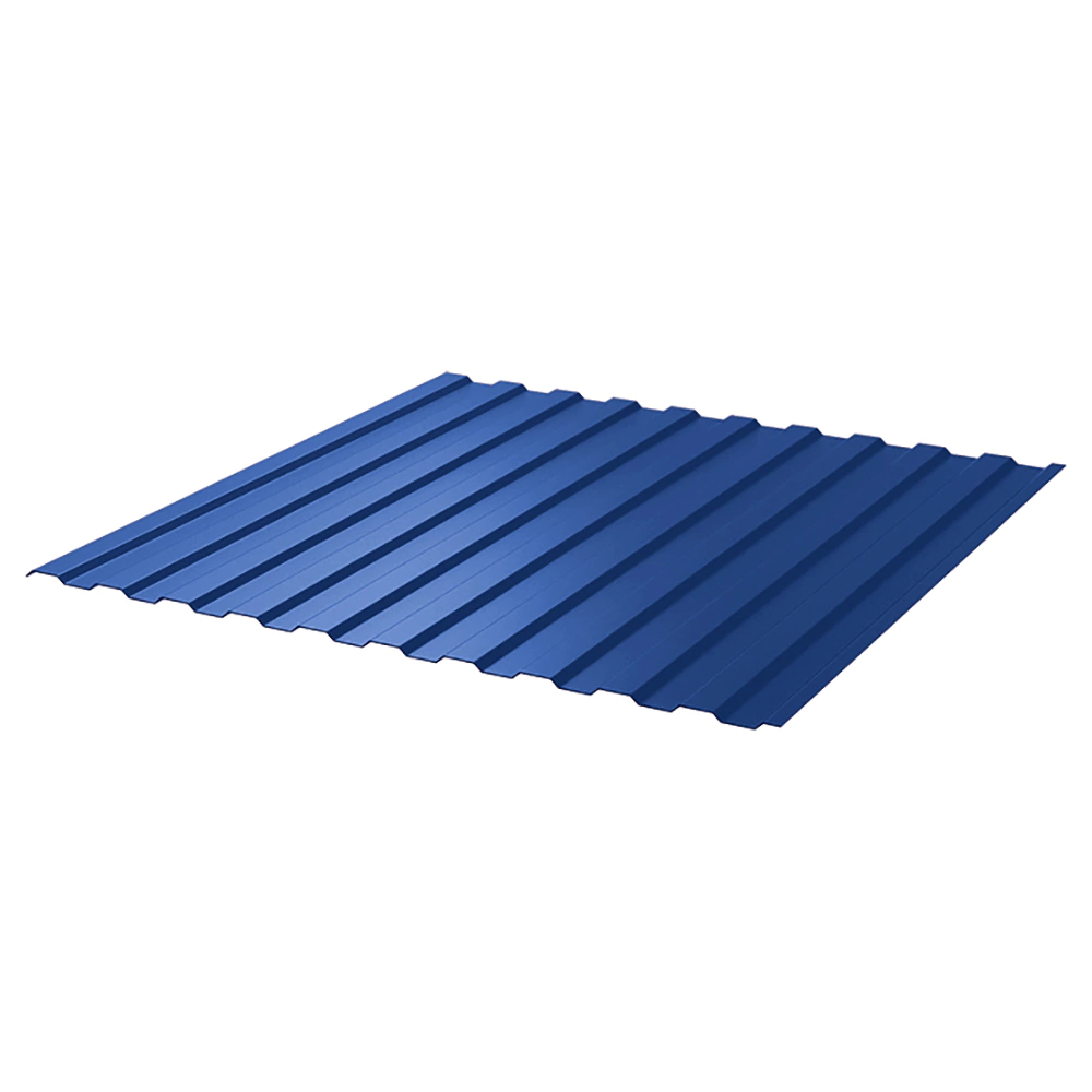 Профнастил C8 2x1,2 м 0,4 мм синий RAL 5005