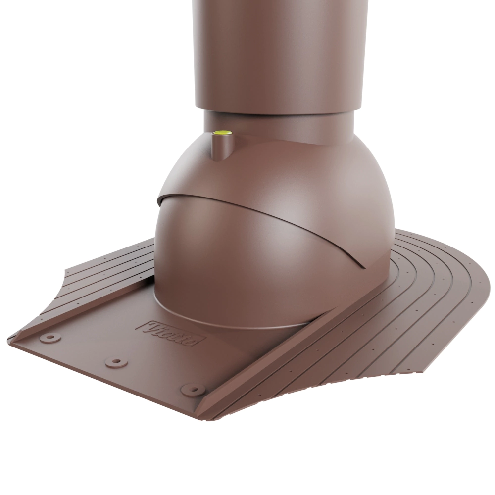 Комплект вентвыхода для битумной черепицы изолированный 110мм коричневый RAL 8017 Viotto