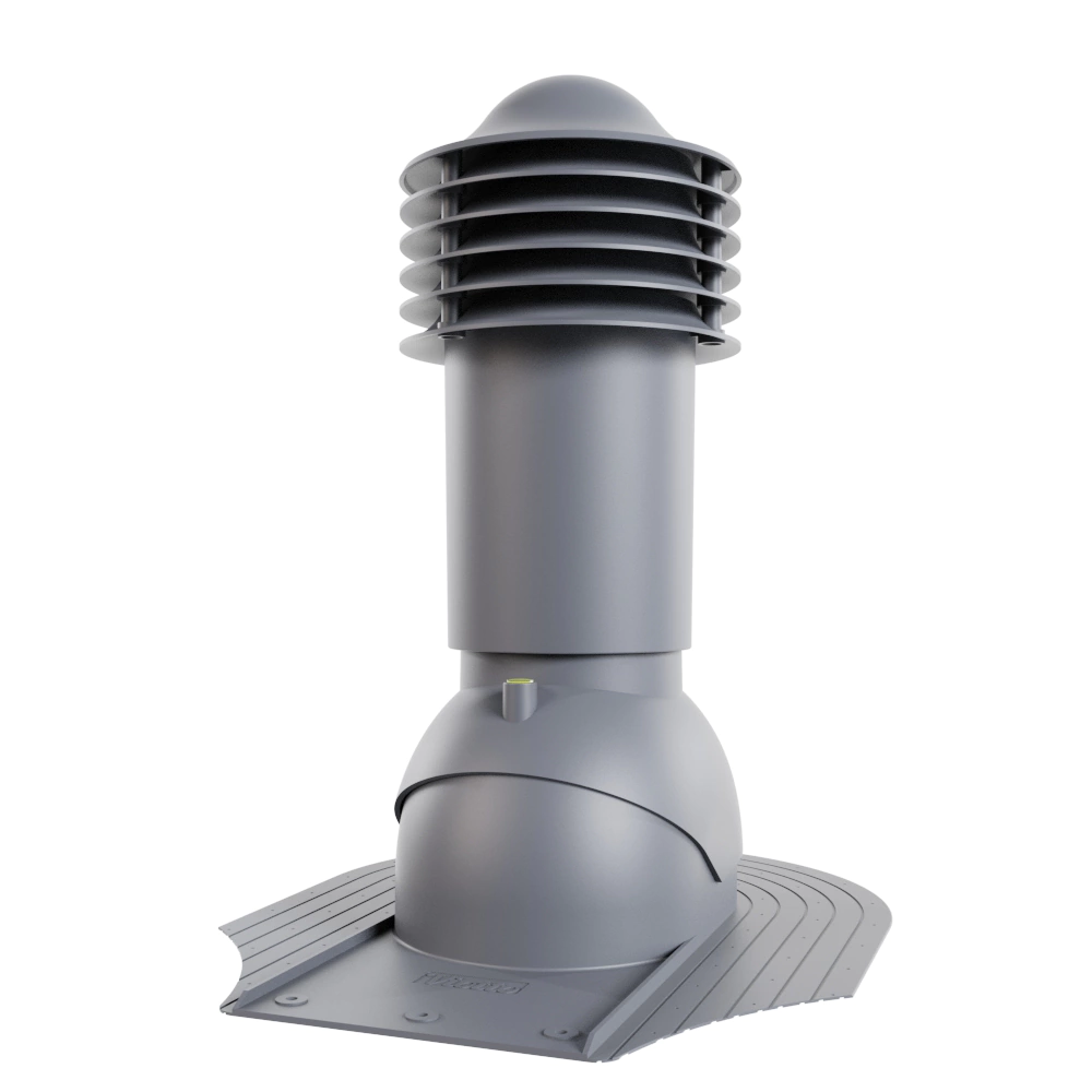 Комплект вентвыхода для битумной черепицы изолированный 110 мм серый 7024 Viotto