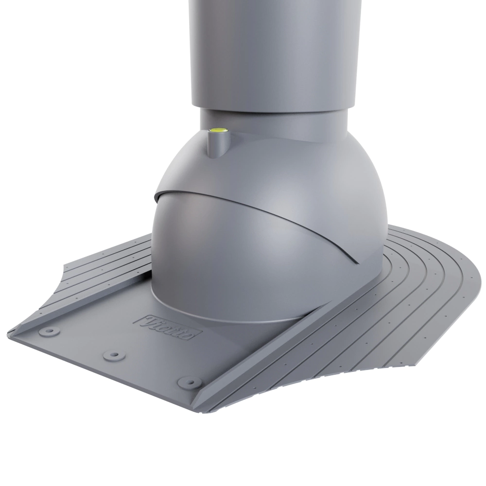 Комплект вентвыхода для битумной черепицы изолированный 110 мм серый 7024 Viotto