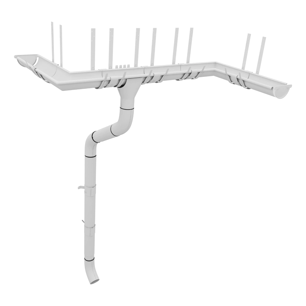 Крепление для трубы 90 мм к деревянному основанию Grand Line графит RAL 7024