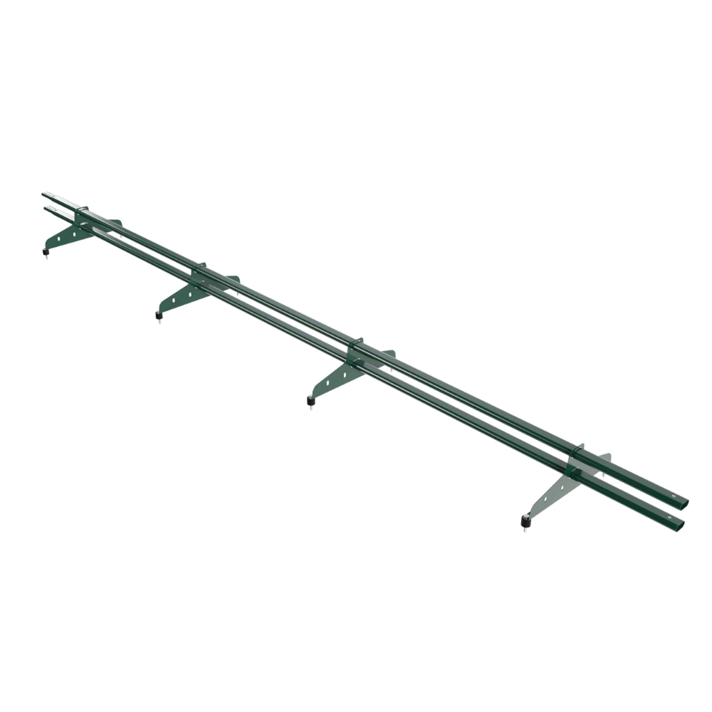 Снегозадержатель трубчатый Русский Рубеж 20x40 мм 3 м зеленый RAL 6005