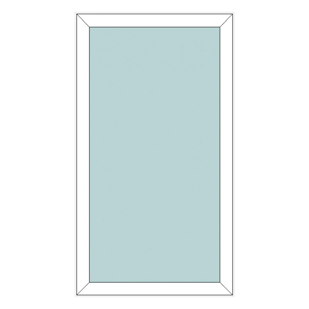 Пластиковое окно Aluplast 800х1400 мм