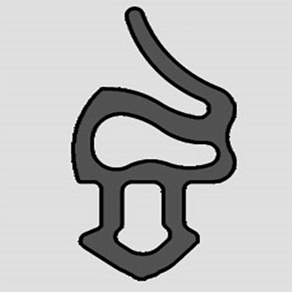 Уплотнитель для пластиковых окон и дверей Plafen 6 м чёрный