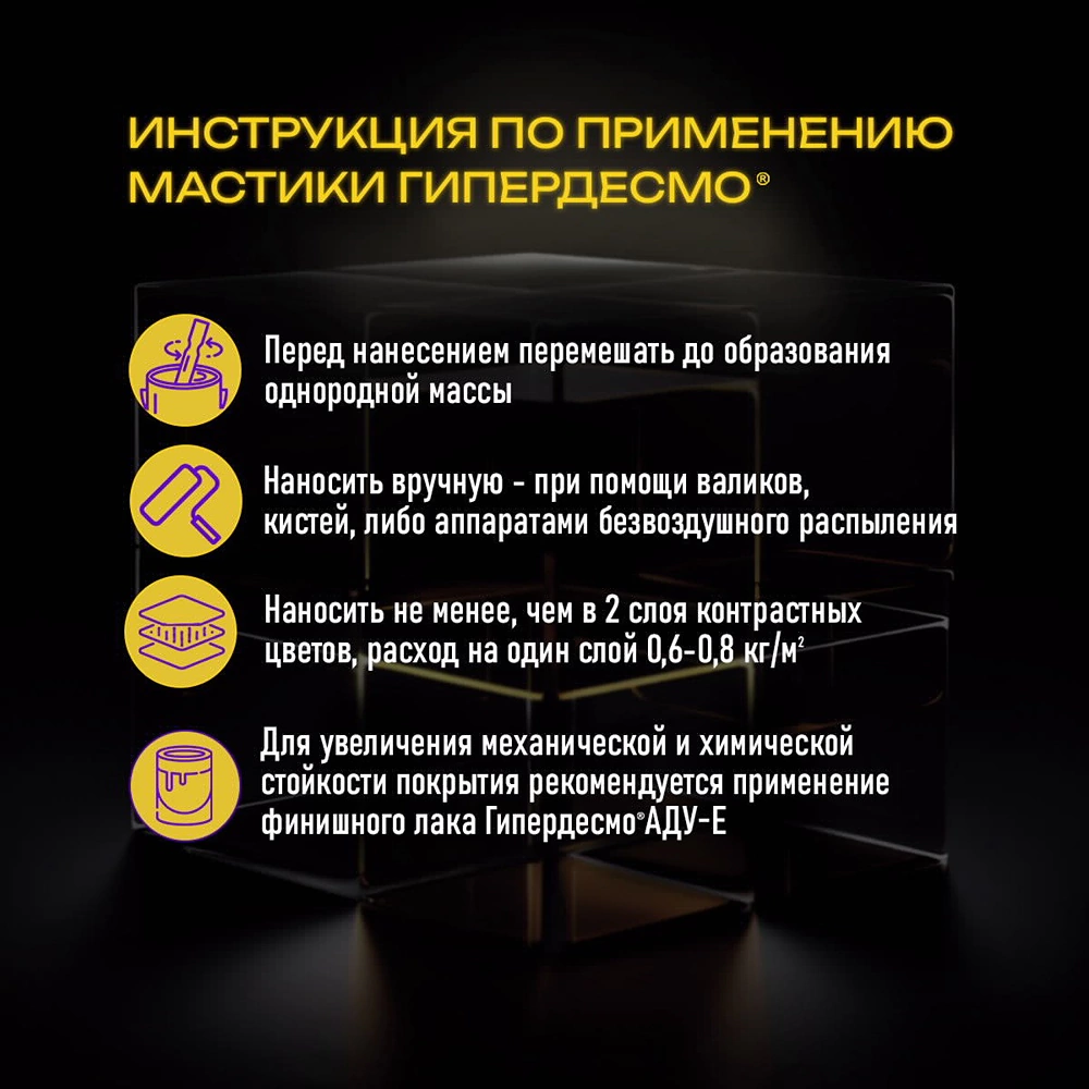 Мастика полиуретановая 1 кг серая Гипердесмо