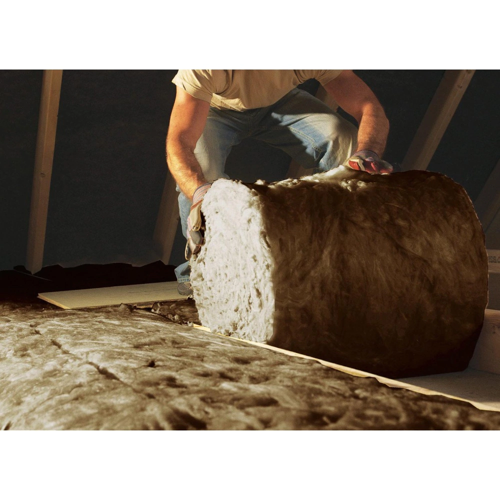 Утеплитель на стекловолокне ТеплоКНАУФ Для перекрытий 7000x600x50 мм 2 шт 8,4 м2