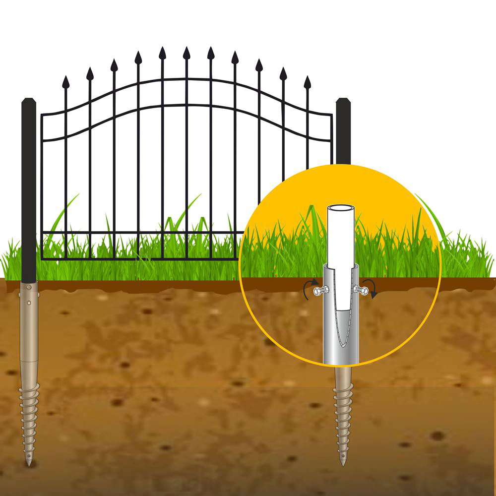 Свая винтовая конусная d76 мм L2000 мм