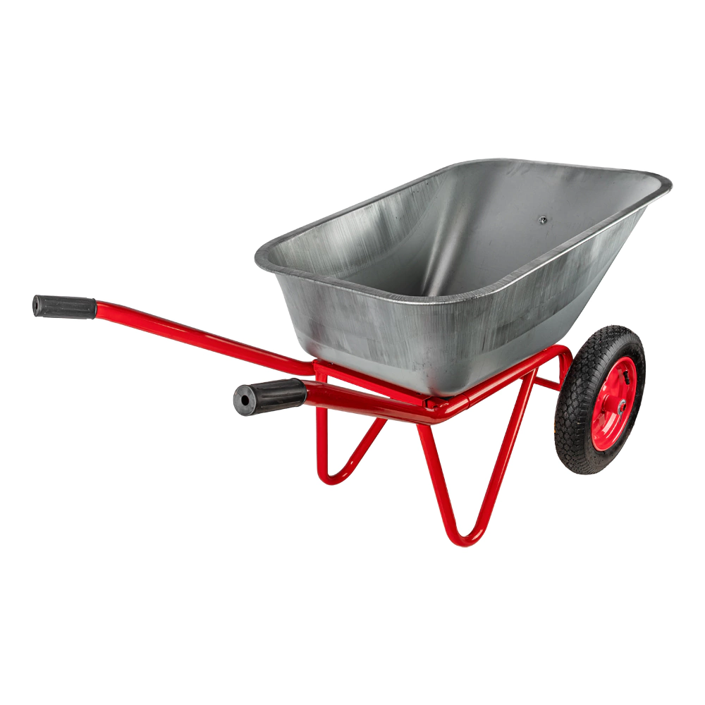 Тачка строительная 110 л 250 кг двухколесная ЧИБИС