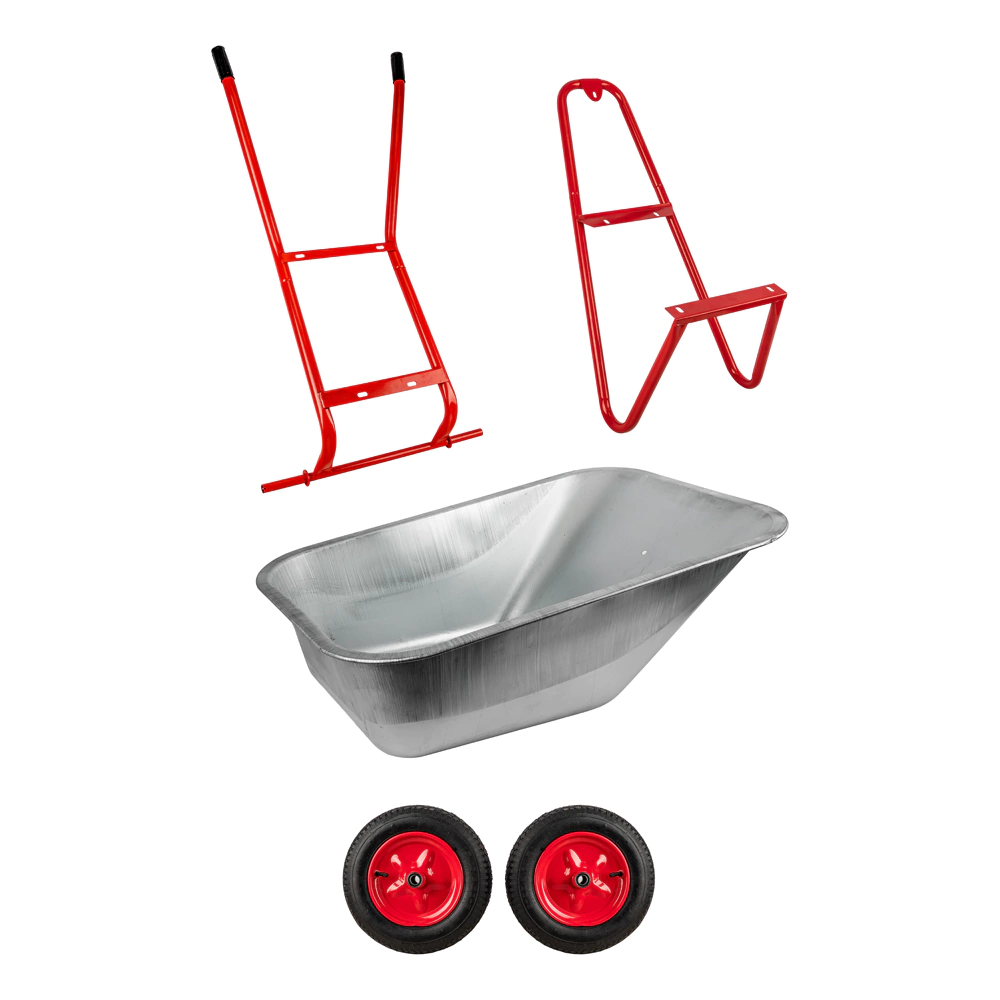 Тачка строительная 110 л 250 кг двухколесная ЧИБИС