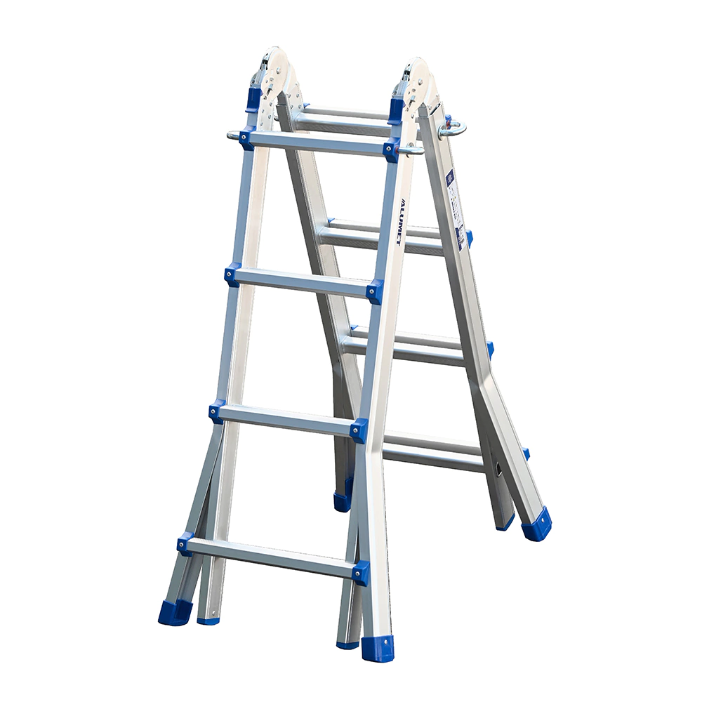 Лестница шарнирная телескопическая 4x4 ступени ALUMET