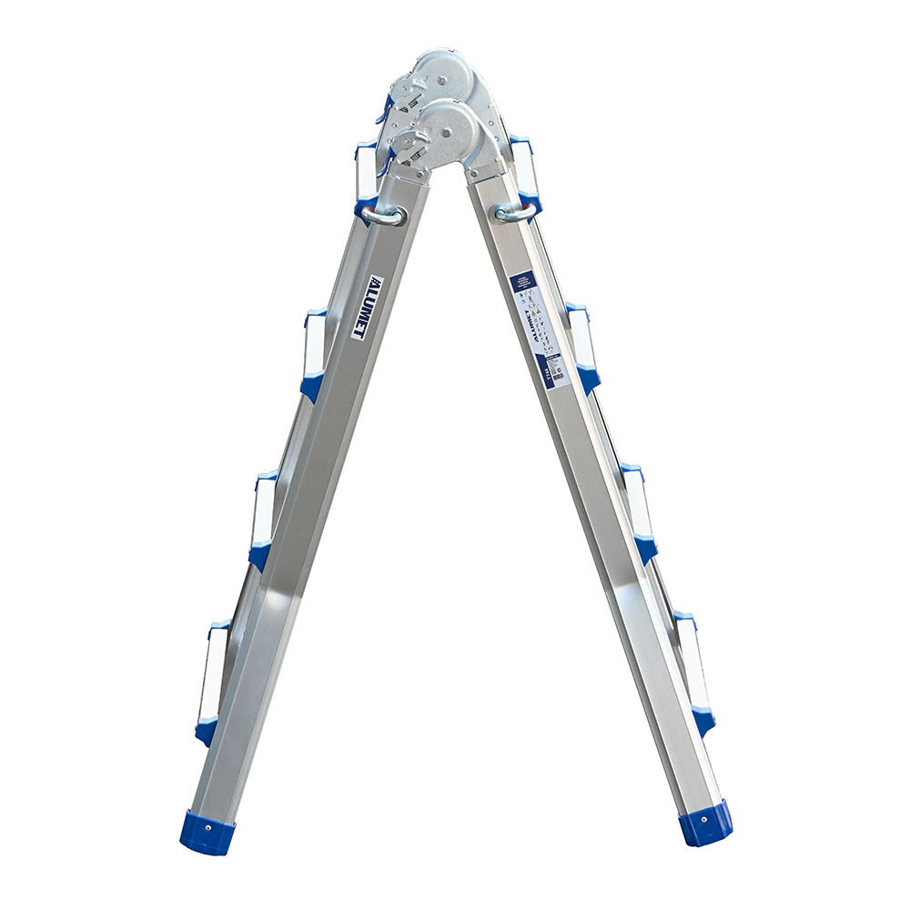 Лестница шарнирная телескопическая 4x4 ступени ALUMET