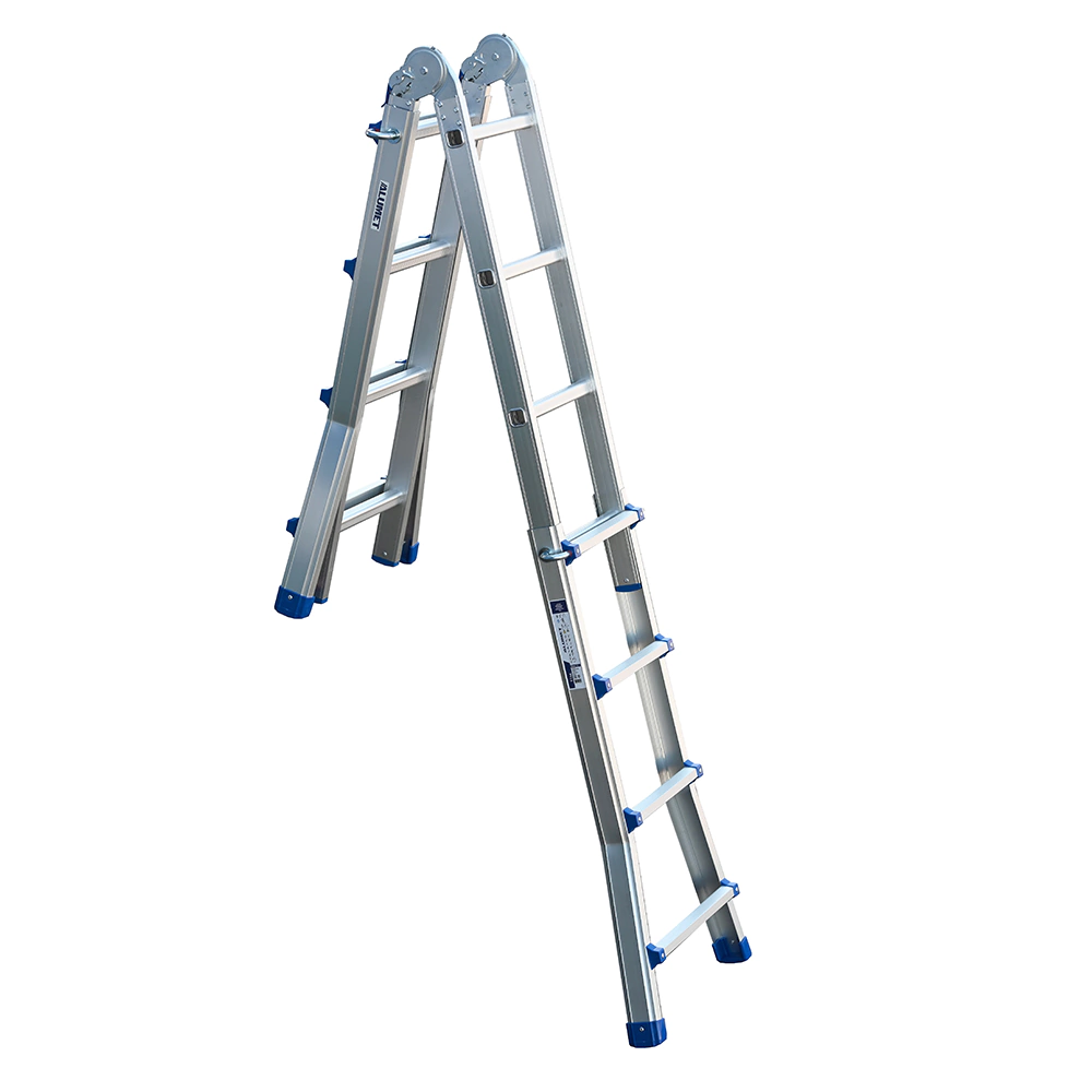 Лестница шарнирная телескопическая 4x4 ступени ALUMET