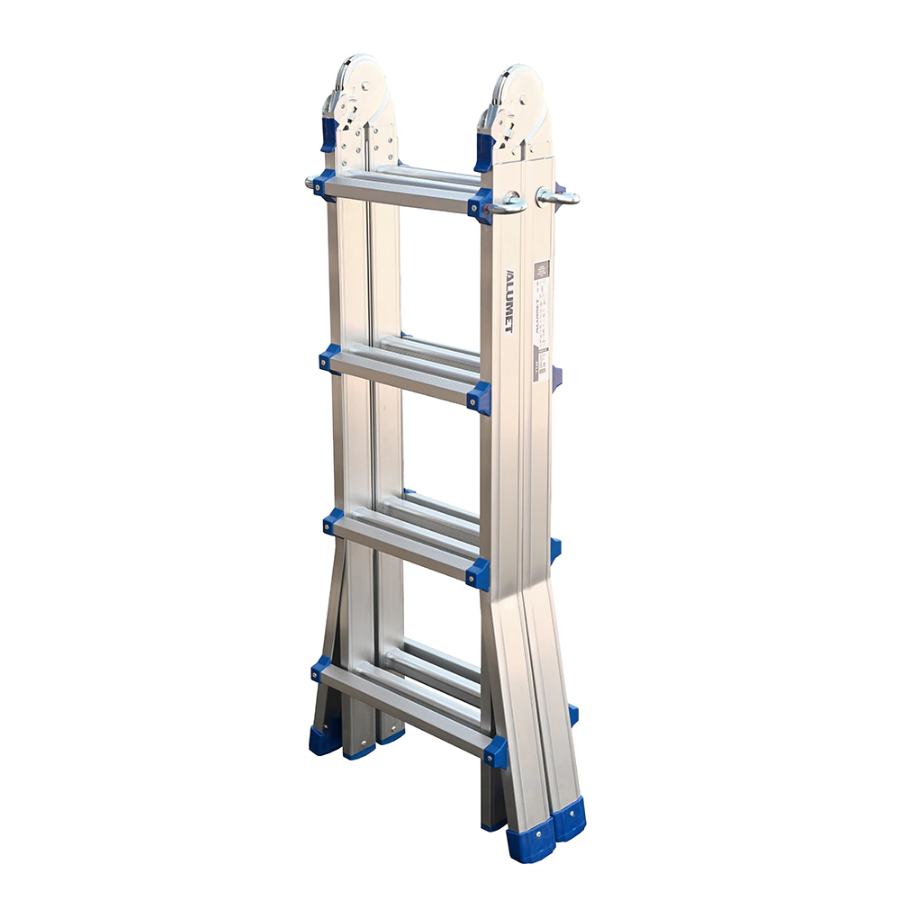 Лестница шарнирная телескопическая 4x4 ступени ALUMET