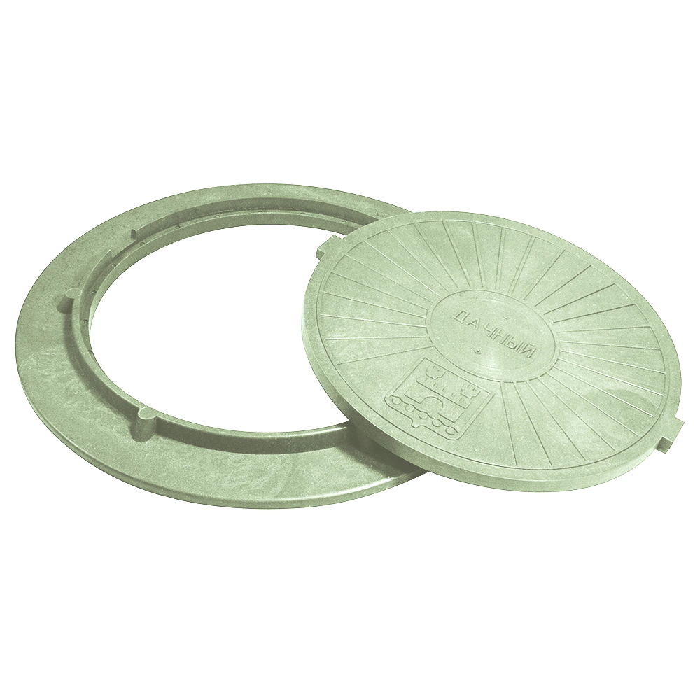 Люк полимерпесчаный легкий 750х55 мм зеленый