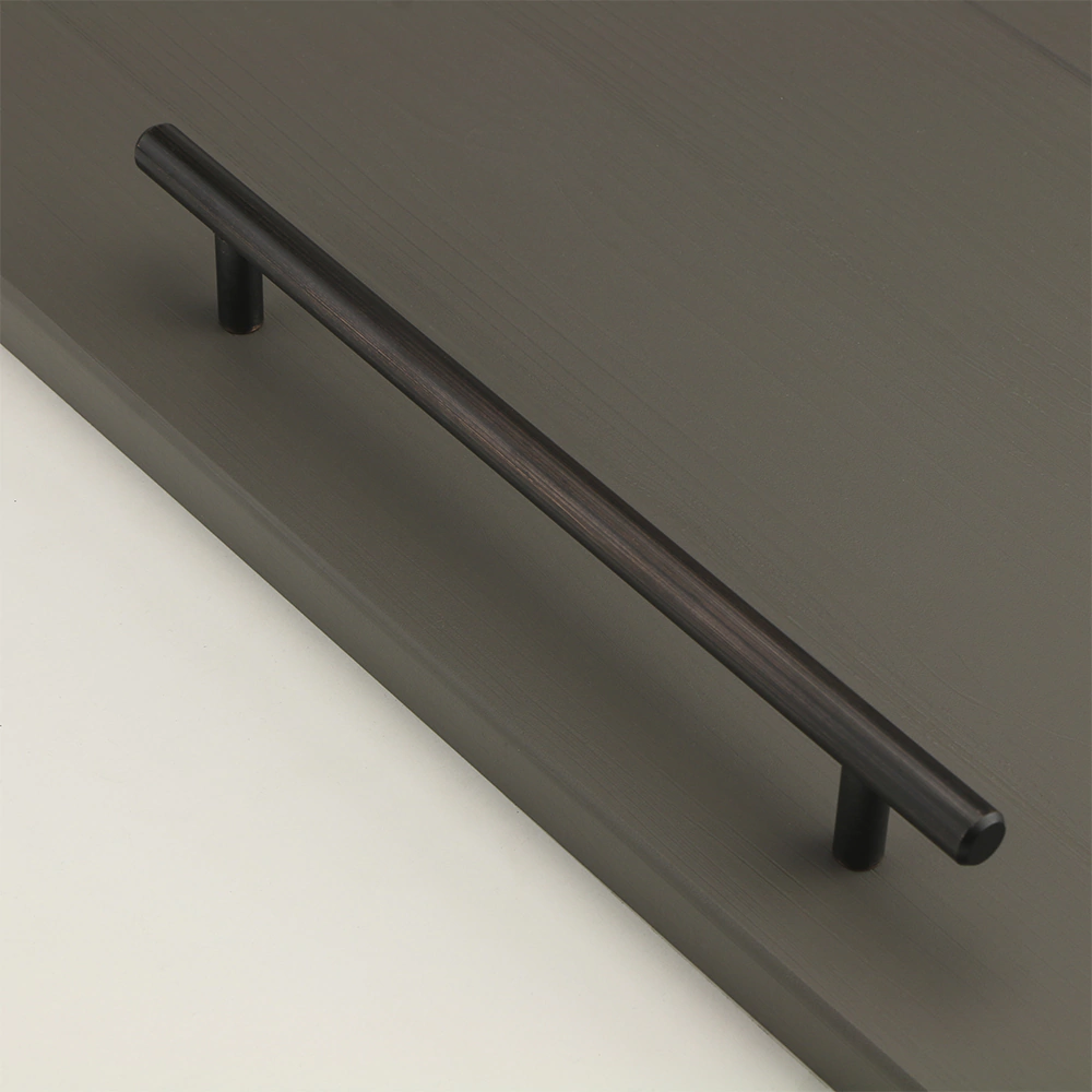 Ручка-рейлинг мебельная JET 104 C=192 мм брашированная античная медь