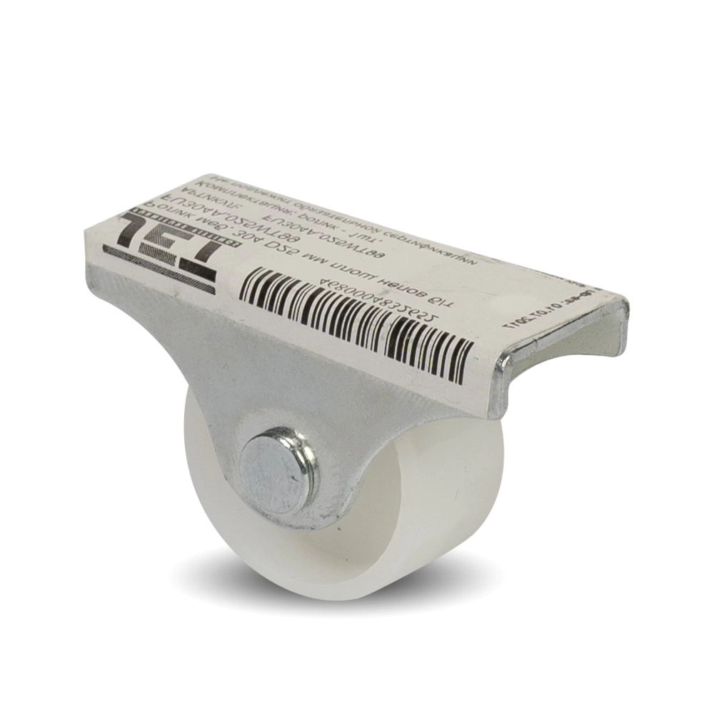 Ролик мебельный выкатной d25 мм на площадке неповоротный