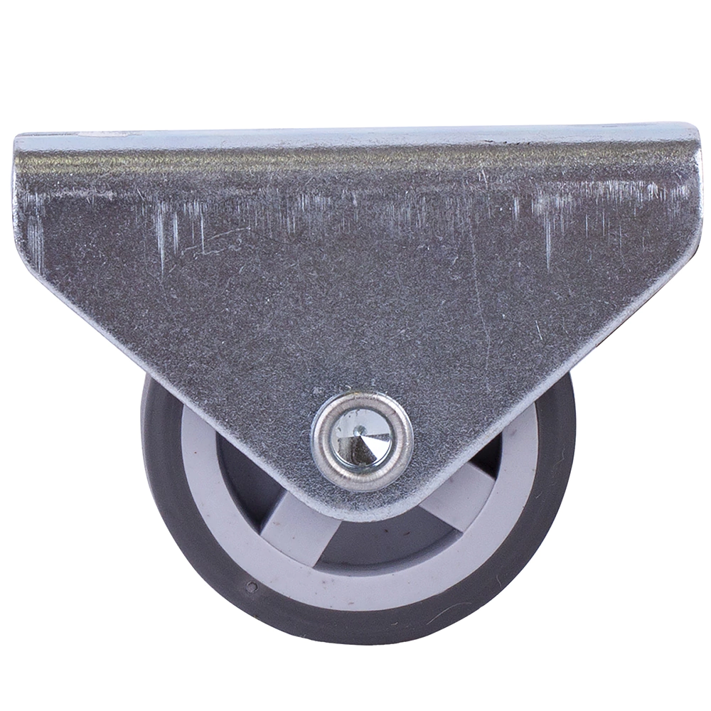 Ролик мебельный выкатной d30 мм пластик/резина серый