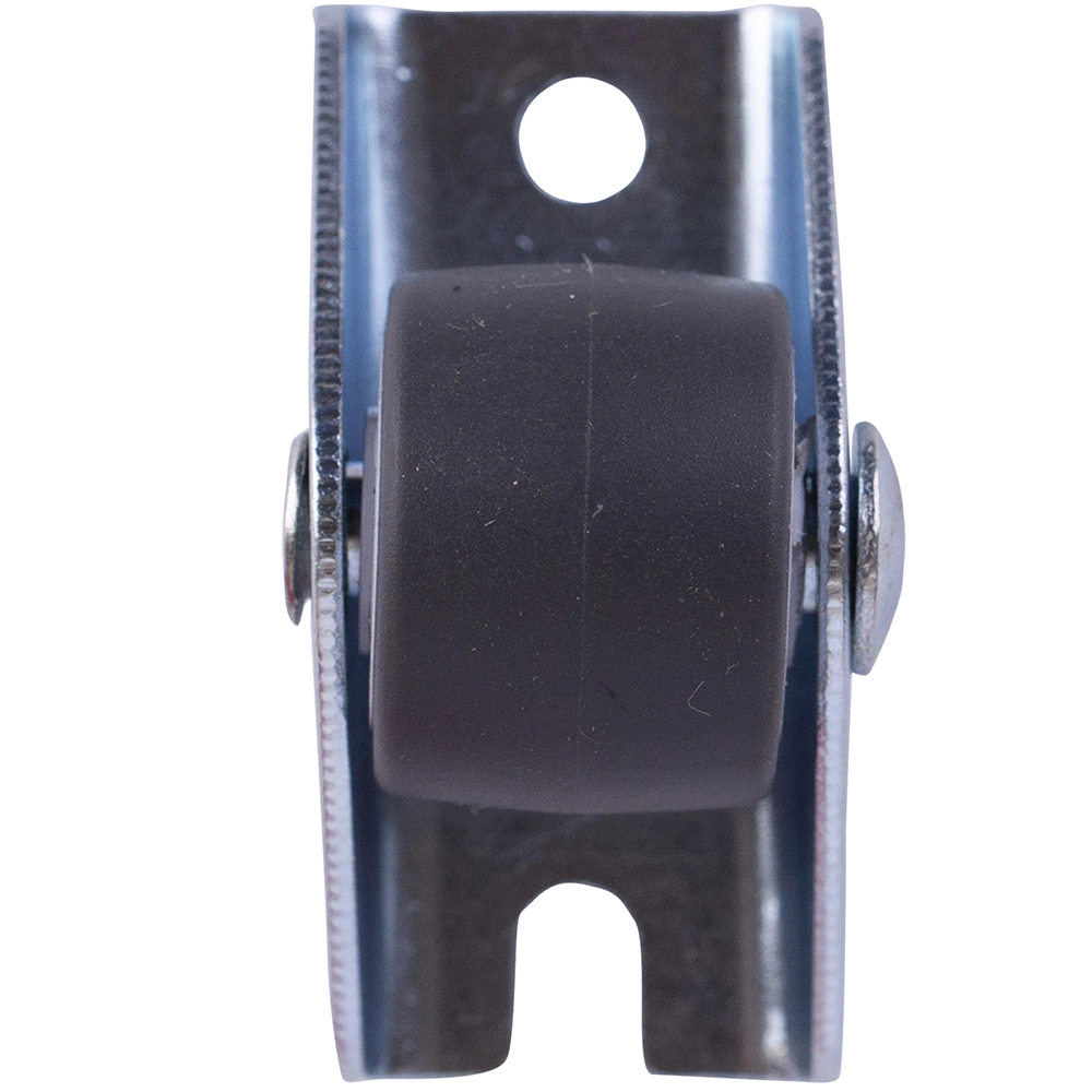 Ролик мебельный выкатной d30 мм пластик/резина серый