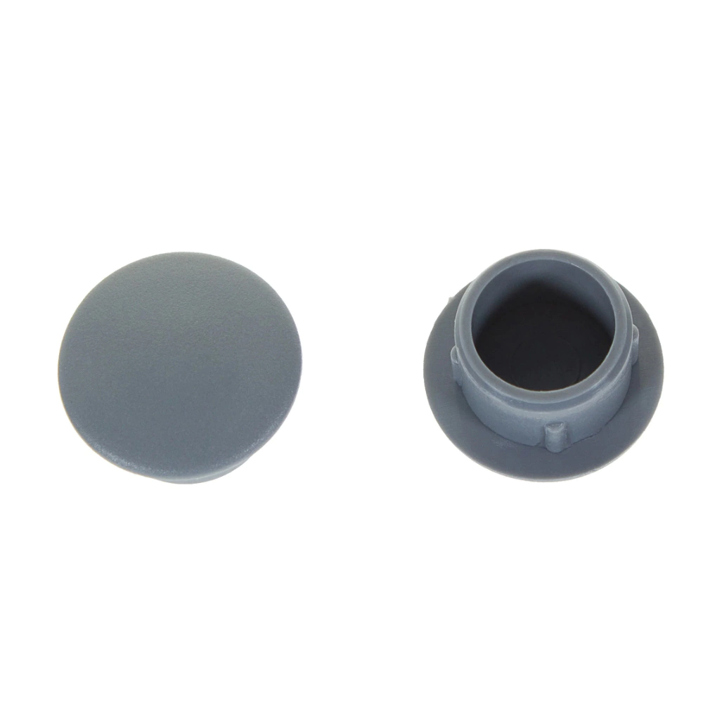 Заглушки мебельные под отверстие D12 мм светло-серые 30 шт