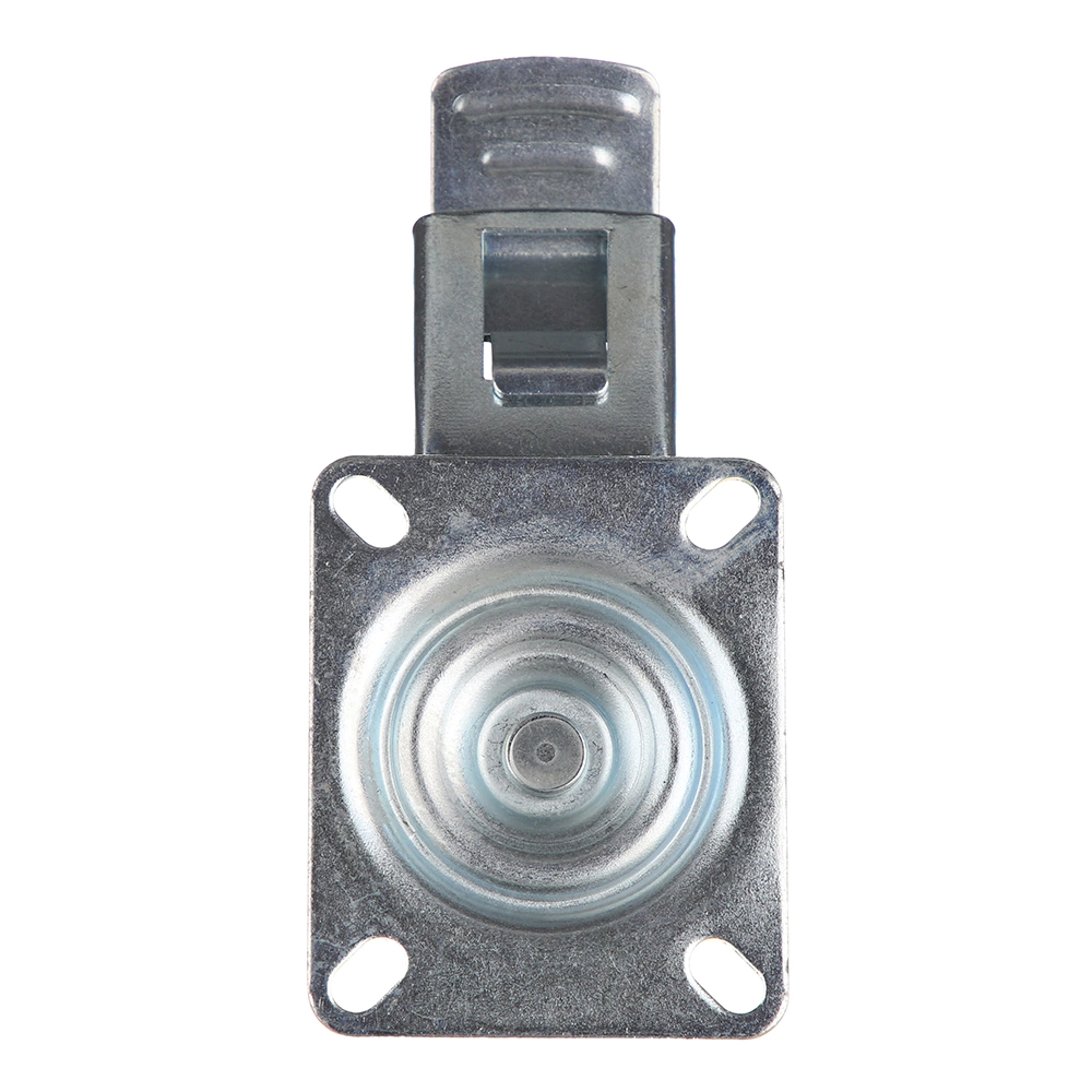 Колесо промышленное поворотное d100 мм на площадке с тормозом