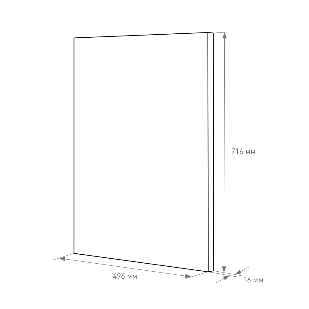 Фасад 716х496 мм Плано фон Фраппучино