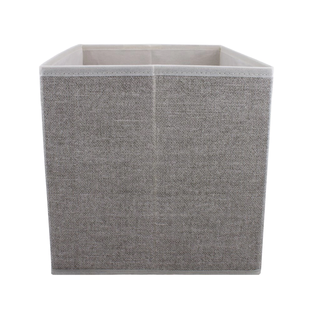 Короб для хранения 30х30х30 см Лён серый