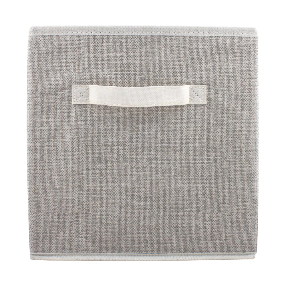 Короб для хранения 30х30х30 см Лён серый