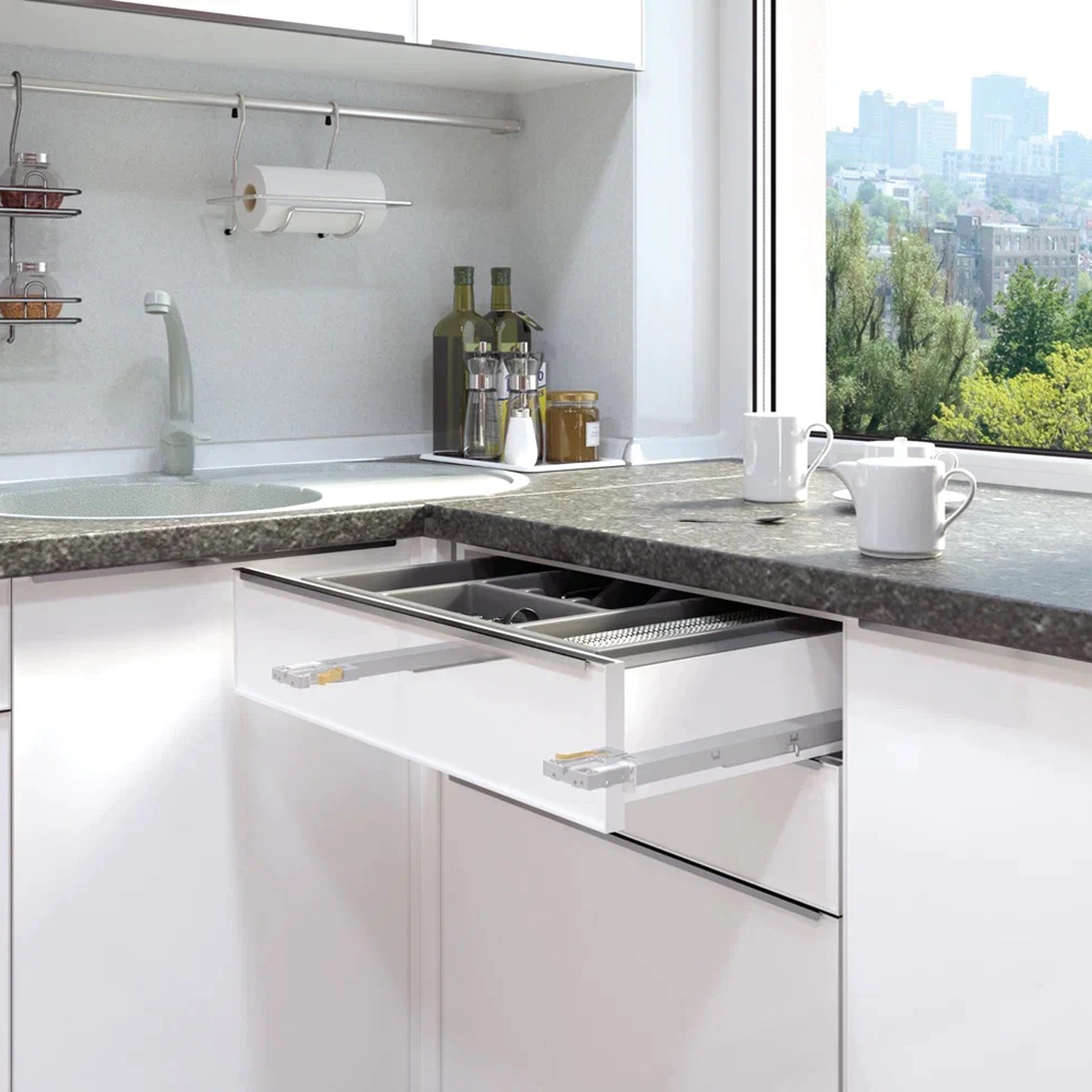 Направляющая скрытого монтажа 400 мм регулируемая планка