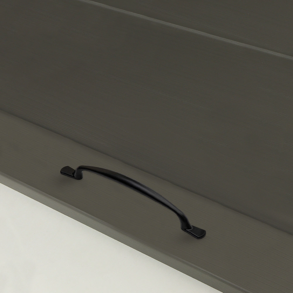 Ручка-скоба мебельная 0055 С=160 мм черная