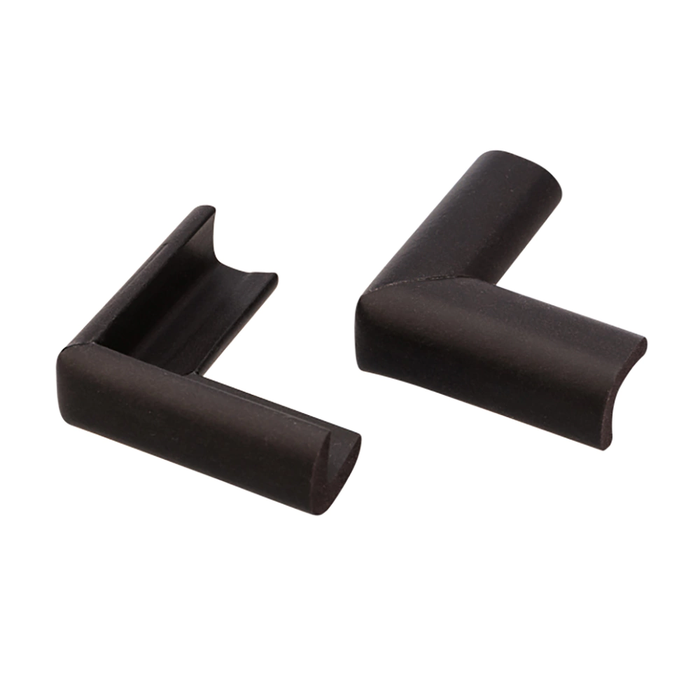 Набор для детской безопасности HALSA лента на острые края + 4 насадки угловые черный