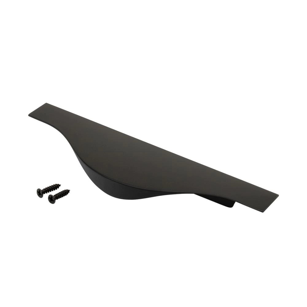 Ручка торцевая мебельная RT-002 C=96 мм L=197 мм черный матовый