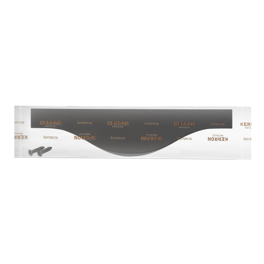 Ручка торцевая мебельная RT-002 C=96 мм L=197 мм черный матовый