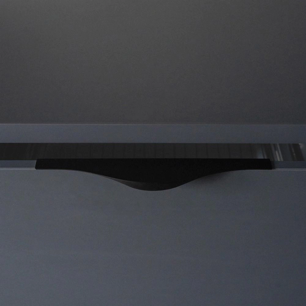 Ручка торцевая мебельная RT-002 C=192 мм L=297 мм черный матовый