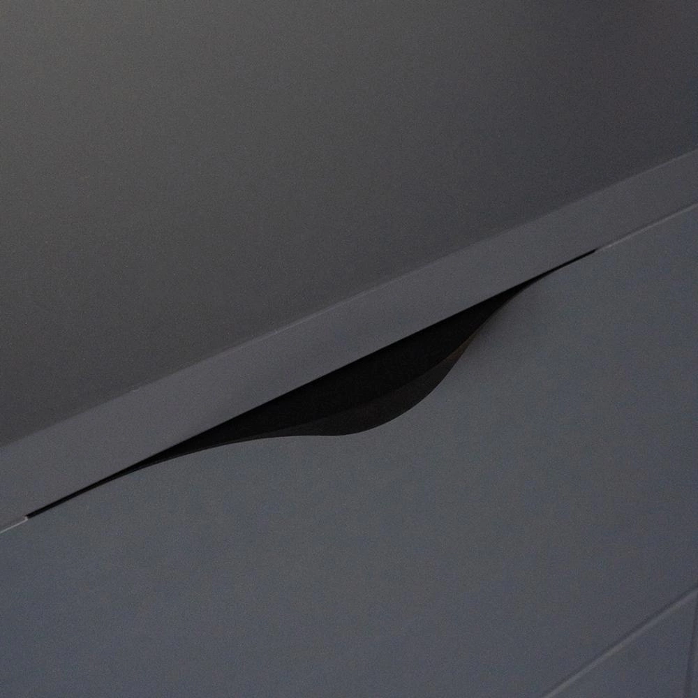 Ручка торцевая мебельная RT-002 C=192 мм L=297 мм черный матовый