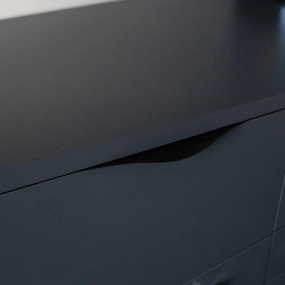 Ручка торцевая мебельная RT-002 C=320 мм L=496 мм черный матовый