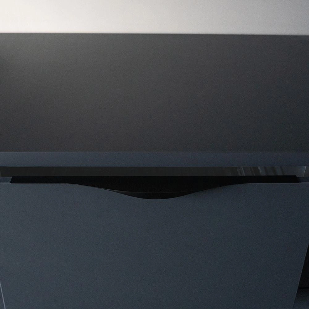 Ручка торцевая мебельная RT-002 C=320 мм L=496 мм черный матовый