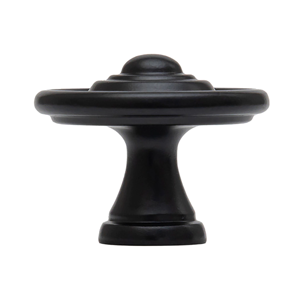 Ручка-кнопка мебельная 0075 матовый черный