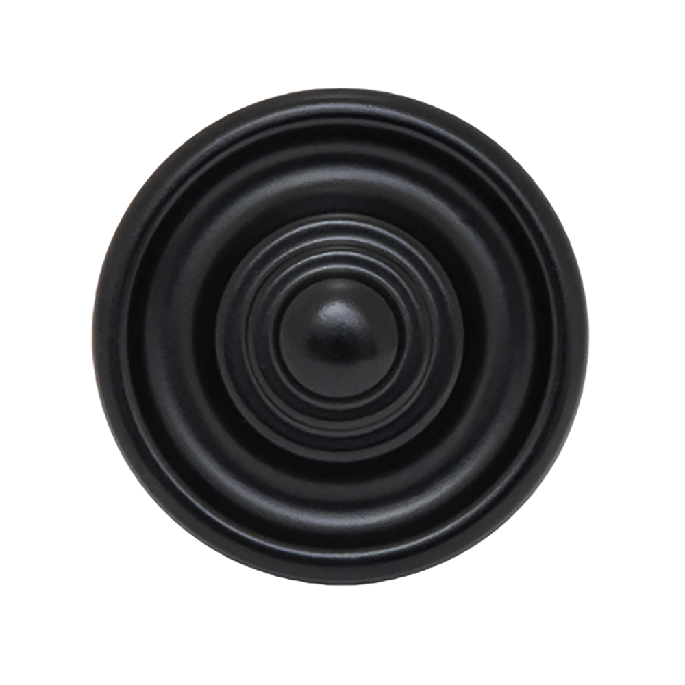 Ручка-кнопка мебельная 0075 матовый черный