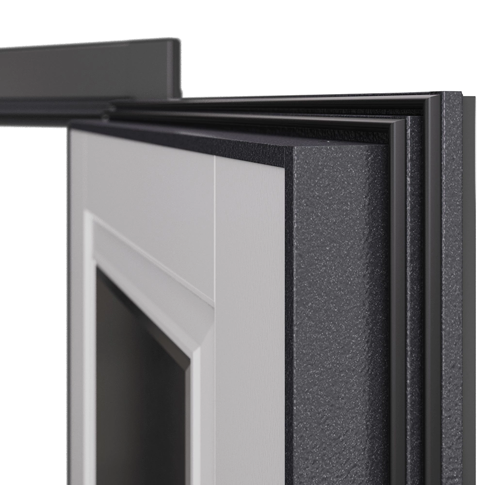 Дверь входная металлическая Пилат Скай Оскуро/КТ белый 2050х950х95 мм левая