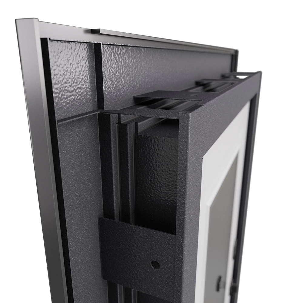 Дверь входная металлическая Пилат Скай Оскуро/КТ белый 2050х950х95 мм левая