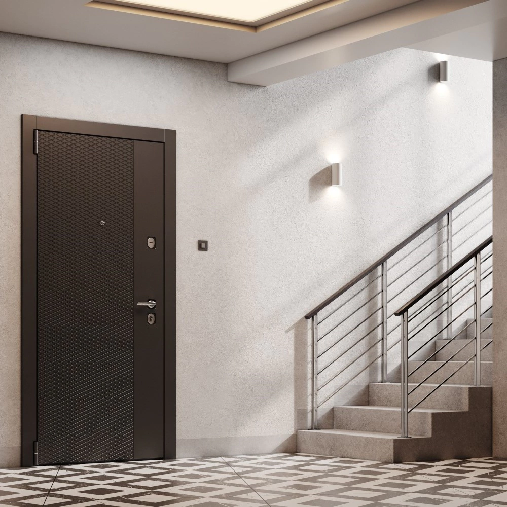 Дверь входная металлическая Пилат Скай Оскуро/КТ белый 2050х950х95 мм левая