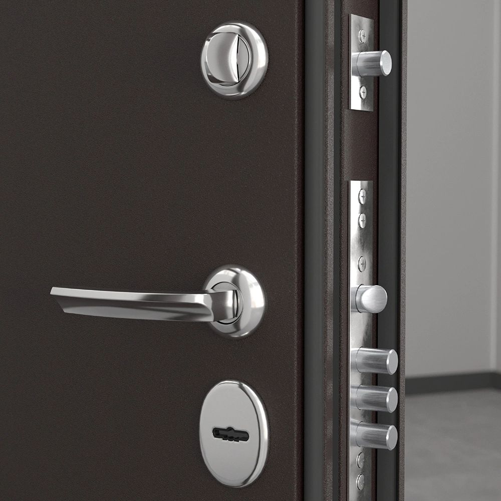 Дверь входная металлическая с терморазрывом Теплогарант-2 2050х960х102 мм правая