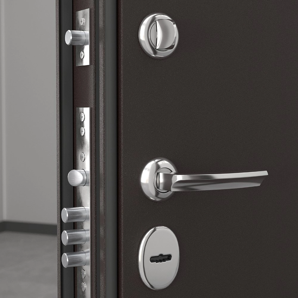 Дверь входная металлическая с терморазрывом Теплогарант-2 2050х960х102 мм левая