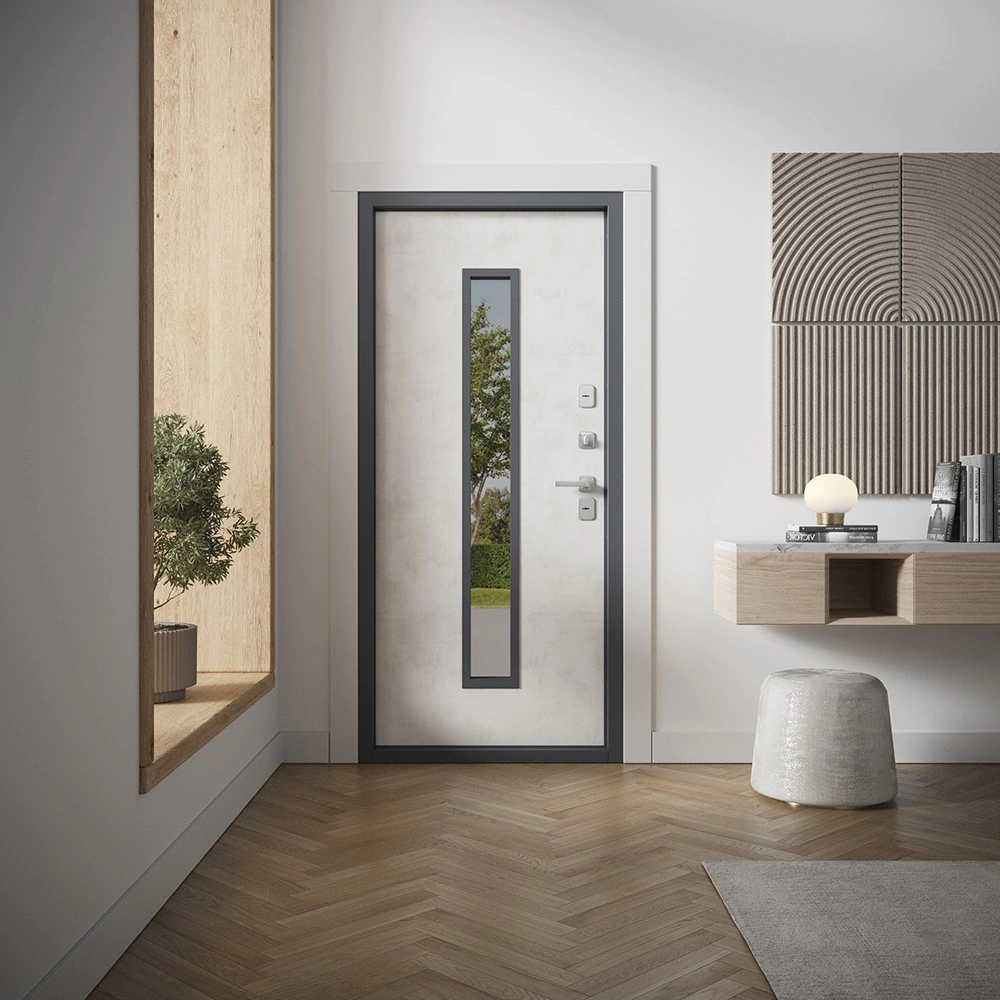 Дверь входная металлическая с терморазрывом Термакс Люми-100 2050х960х102 мм правая