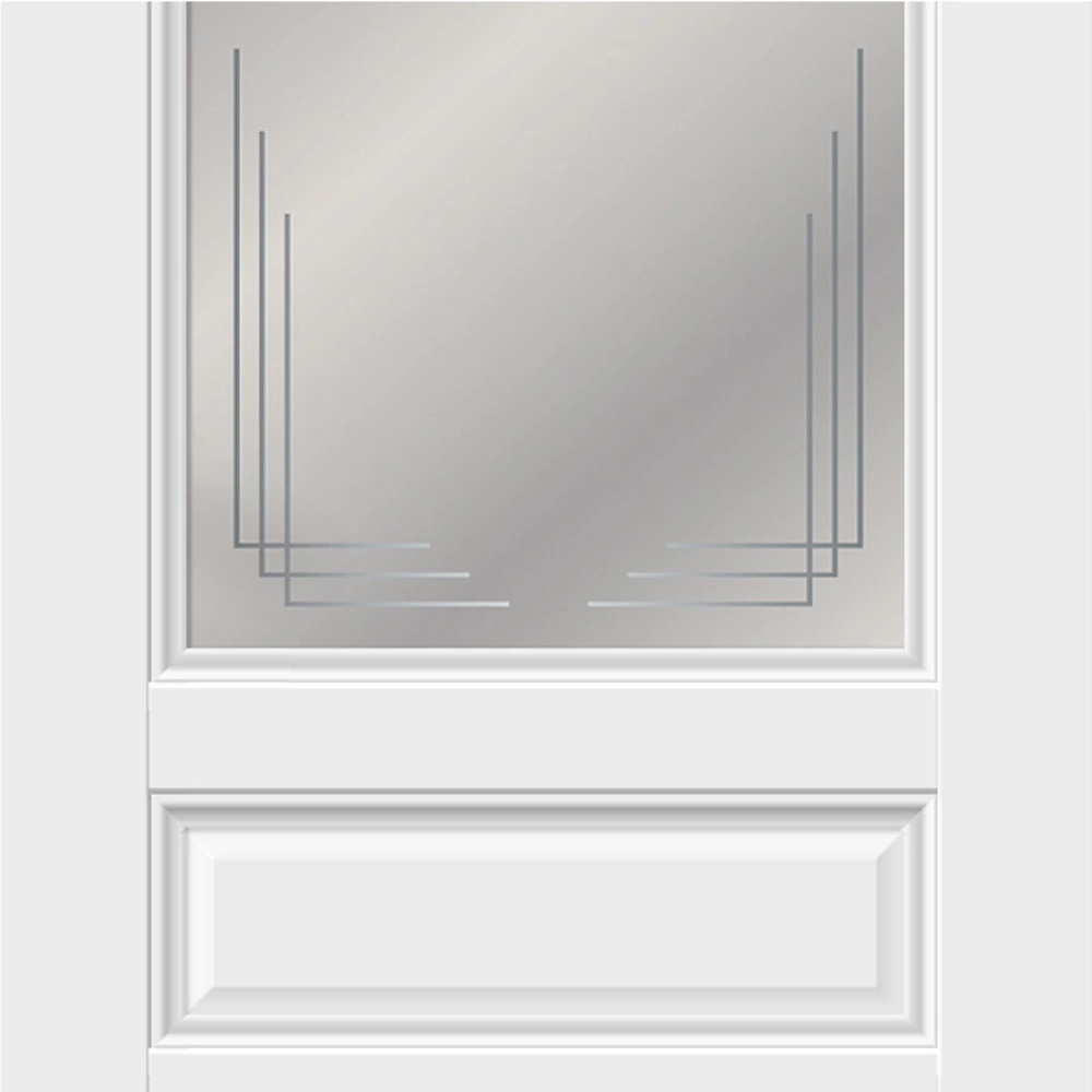 Дверь межкомнатная остекленная 2000х800 мм Вилла Эмалит белый