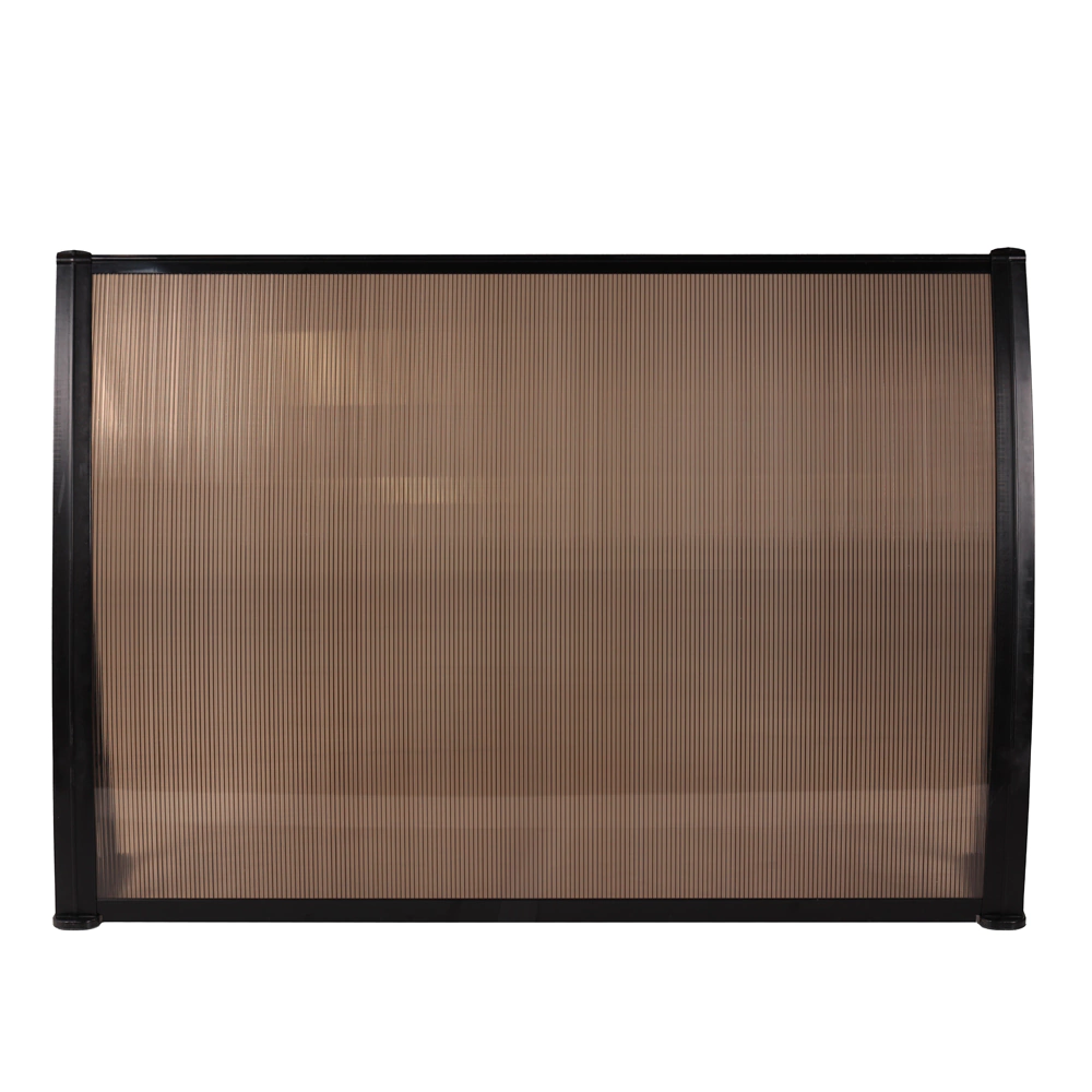 Козырек СП 95х120 см сотовый поликарбонат темно-коричневый