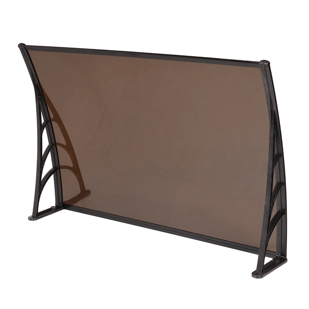 Козырек СП 95х120 см сотовый поликарбонат темно-коричневый
